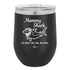 Mommy Shark - Laser Engraved Stainless Steel Drinkware - 1089 -