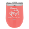 Mommy Shark - Laser Engraved Stainless Steel Drinkware - 1089 -