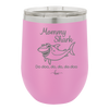 Mommy Shark - Laser Engraved Stainless Steel Drinkware - 1089 -