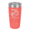 Mommy Shark - Laser Engraved Stainless Steel Drinkware - 1089 -