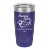 Mommy Shark - Laser Engraved Stainless Steel Drinkware - 1089 -