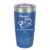 Mommy Shark - Laser Engraved Stainless Steel Drinkware - 1089 -