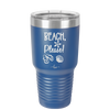 Beach Please - Laser Engraved Stainless Steel Drinkware - 1095 -