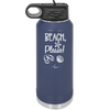 Beach Please - Laser Engraved Stainless Steel Drinkware - 1095 -