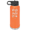 Beach Please - Laser Engraved Stainless Steel Drinkware - 1095 -