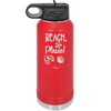 Beach Please - Laser Engraved Stainless Steel Drinkware - 1095 -