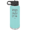 Beach Please - Laser Engraved Stainless Steel Drinkware - 1095 -