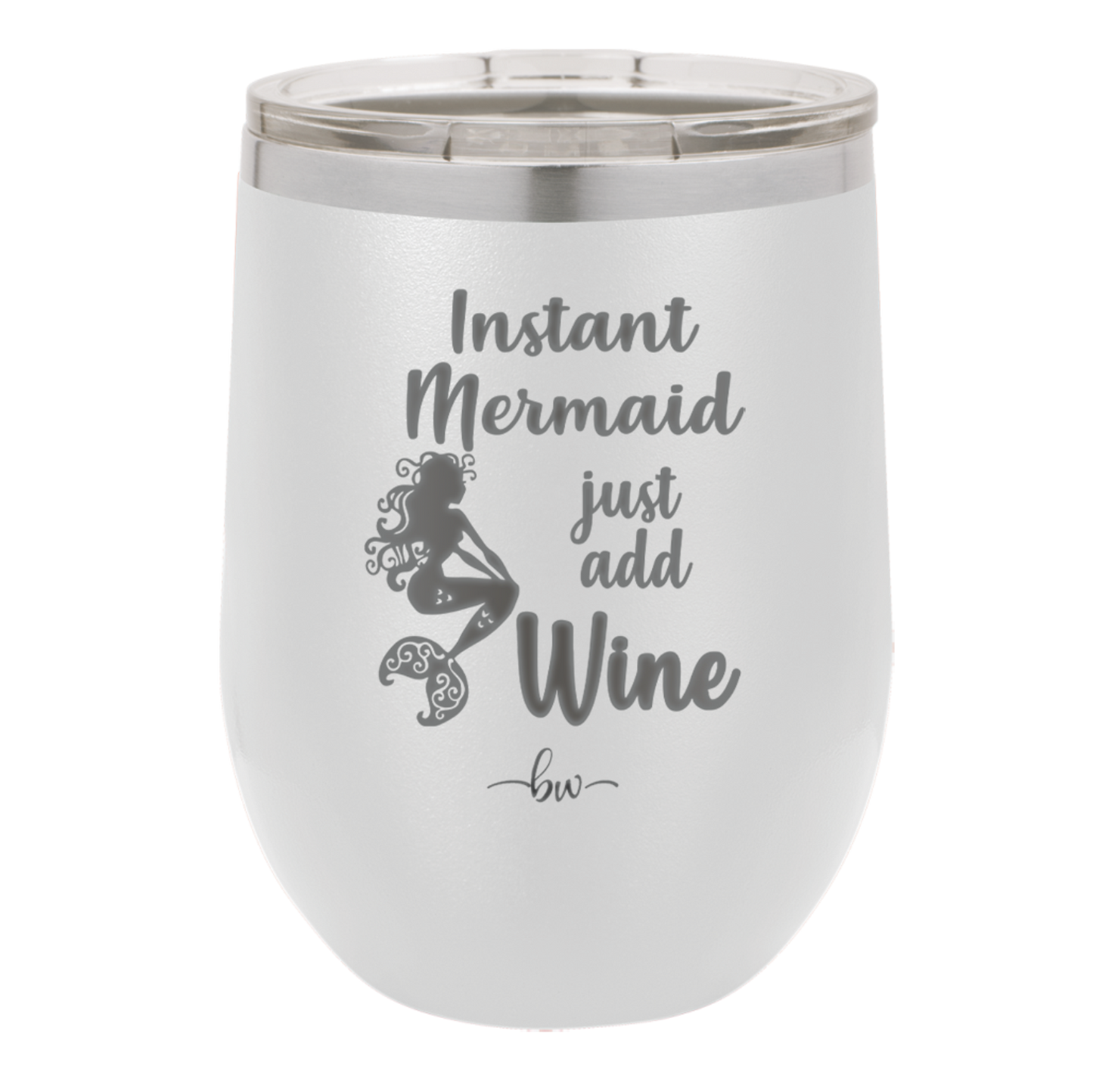 Instant Mermaid - Laser Engraved Stainless Steel Drinkware - 1097 -