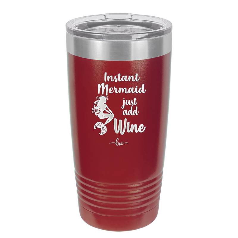 Instant Mermaid - Laser Engraved Stainless Steel Drinkware - 1097 -