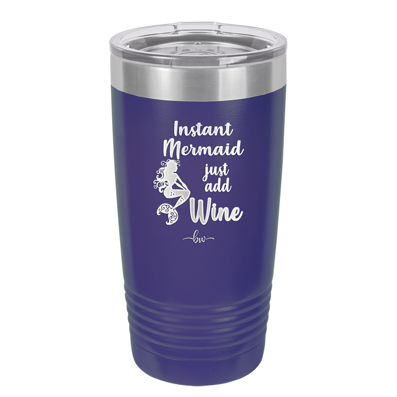 Instant Mermaid - Laser Engraved Stainless Steel Drinkware - 1097 -