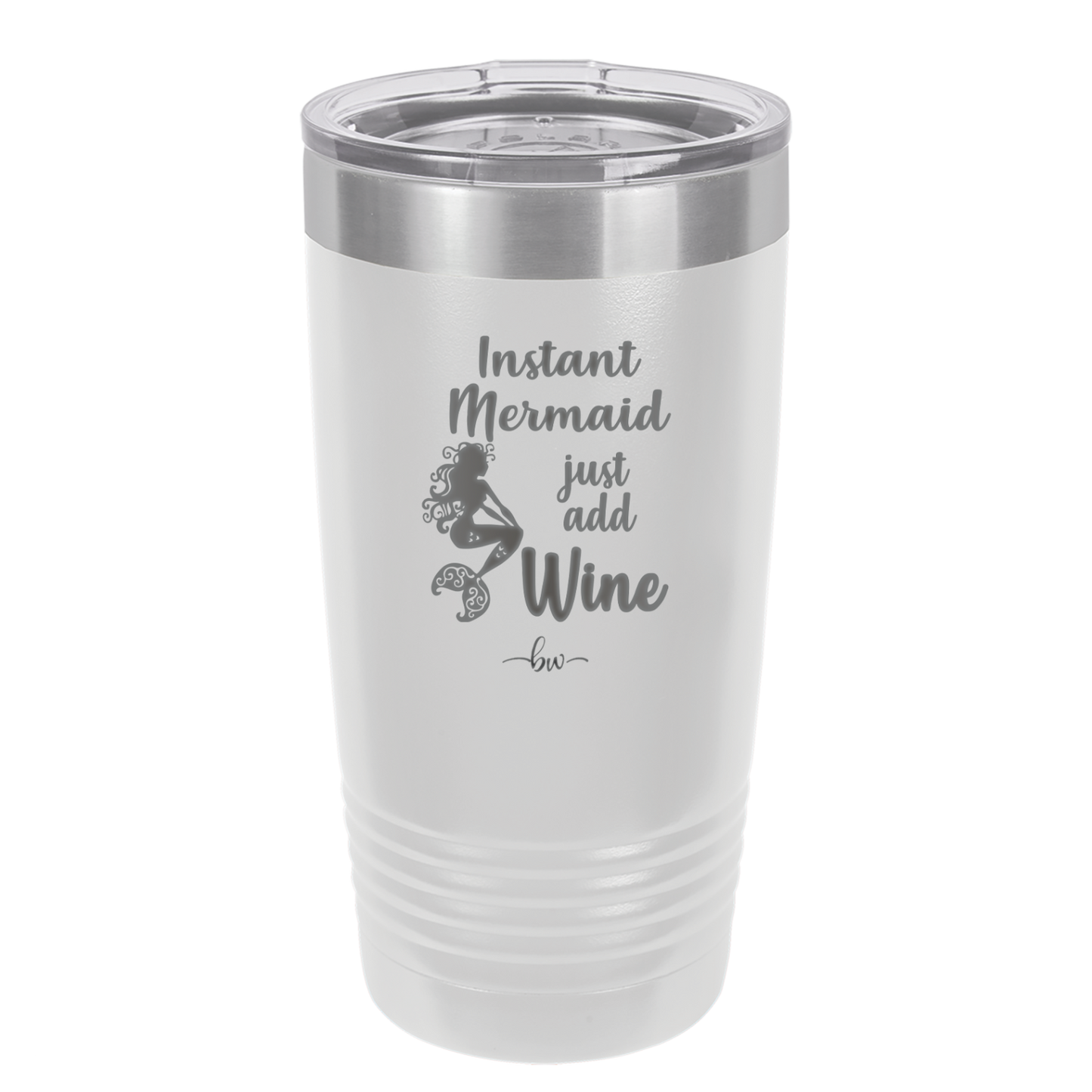 Instant Mermaid - Laser Engraved Stainless Steel Drinkware - 1097 -