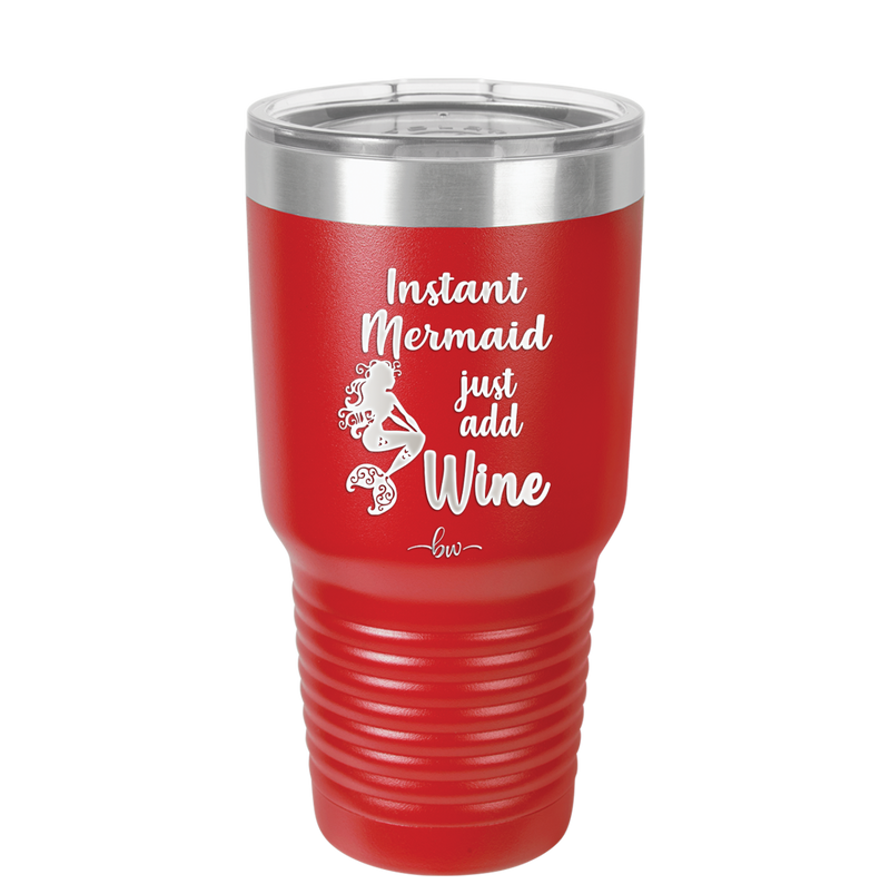 Instant Mermaid - Laser Engraved Stainless Steel Drinkware - 1097 -