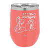 Resting Beach Face - Laser Engraved Stainless Steel Drinkware - 1099 -