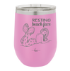 Resting Beach Face - Laser Engraved Stainless Steel Drinkware - 1099 -
