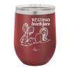 Resting Beach Face - Laser Engraved Stainless Steel Drinkware - 1099 -