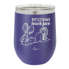 Resting Beach Face - Laser Engraved Stainless Steel Drinkware - 1099 -