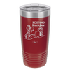 Resting Beach Face - Laser Engraved Stainless Steel Drinkware - 1099 -