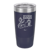 Resting Beach Face - Laser Engraved Stainless Steel Drinkware - 1099 -