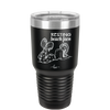Resting Beach Face - Laser Engraved Stainless Steel Drinkware - 1099 -