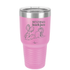 Resting Beach Face - Laser Engraved Stainless Steel Drinkware - 1099 -