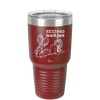 Resting Beach Face - Laser Engraved Stainless Steel Drinkware - 1099 -