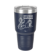 Resting Beach Face - Laser Engraved Stainless Steel Drinkware - 1099 -