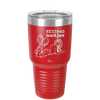 Resting Beach Face - Laser Engraved Stainless Steel Drinkware - 1099 -
