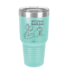 Resting Beach Face - Laser Engraved Stainless Steel Drinkware - 1099 -