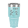 Resting Beach Face - Laser Engraved Stainless Steel Drinkware - 1099 -