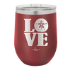 LOVE with Sand Dollar - Laser Engraved Stainless Steel Drinkware - 1100 -