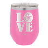 LOVE with Sand Dollar - Laser Engraved Stainless Steel Drinkware - 1100 -