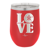 LOVE with Sand Dollar - Laser Engraved Stainless Steel Drinkware - 1100 -