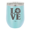 LOVE with Sand Dollar - Laser Engraved Stainless Steel Drinkware - 1100 -