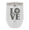 LOVE with Sand Dollar - Laser Engraved Stainless Steel Drinkware - 1100 -