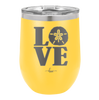 LOVE with Sand Dollar - Laser Engraved Stainless Steel Drinkware - 1100 -
