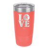 LOVE with Sand Dollar - Laser Engraved Stainless Steel Drinkware - 1100 -