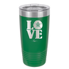 LOVE with Sand Dollar - Laser Engraved Stainless Steel Drinkware - 1100 -