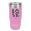 LOVE with Sand Dollar - Laser Engraved Stainless Steel Drinkware - 1100 -
