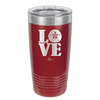 LOVE with Sand Dollar - Laser Engraved Stainless Steel Drinkware - 1100 -