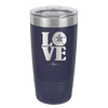 LOVE with Sand Dollar - Laser Engraved Stainless Steel Drinkware - 1100 -