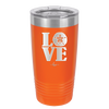LOVE with Sand Dollar - Laser Engraved Stainless Steel Drinkware - 1100 -