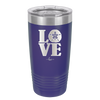 LOVE with Sand Dollar - Laser Engraved Stainless Steel Drinkware - 1100 -