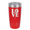 LOVE with Sand Dollar - Laser Engraved Stainless Steel Drinkware - 1100 -