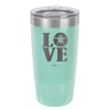 LOVE with Sand Dollar - Laser Engraved Stainless Steel Drinkware - 1100 -