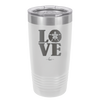 LOVE with Sand Dollar - Laser Engraved Stainless Steel Drinkware - 1100 -