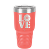 LOVE with Sand Dollar - Laser Engraved Stainless Steel Drinkware - 1100 -