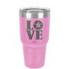 LOVE with Sand Dollar - Laser Engraved Stainless Steel Drinkware - 1100 -