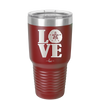 LOVE with Sand Dollar - Laser Engraved Stainless Steel Drinkware - 1100 -