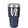 LOVE with Sand Dollar - Laser Engraved Stainless Steel Drinkware - 1100 -