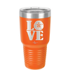 LOVE with Sand Dollar - Laser Engraved Stainless Steel Drinkware - 1100 -